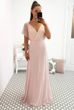 Clearance Lydia Maxi Dress Pink Glitter Lange Kleider|Maxikleider