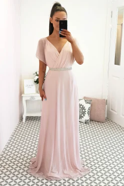 Clearance Lydia Maxi Dress Pink Glitter Lange Kleider|Maxikleider