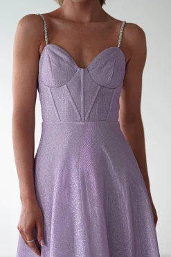 Fashion Marlene Glitter Gown | Lavendar Lange Kleider|Maxikleider