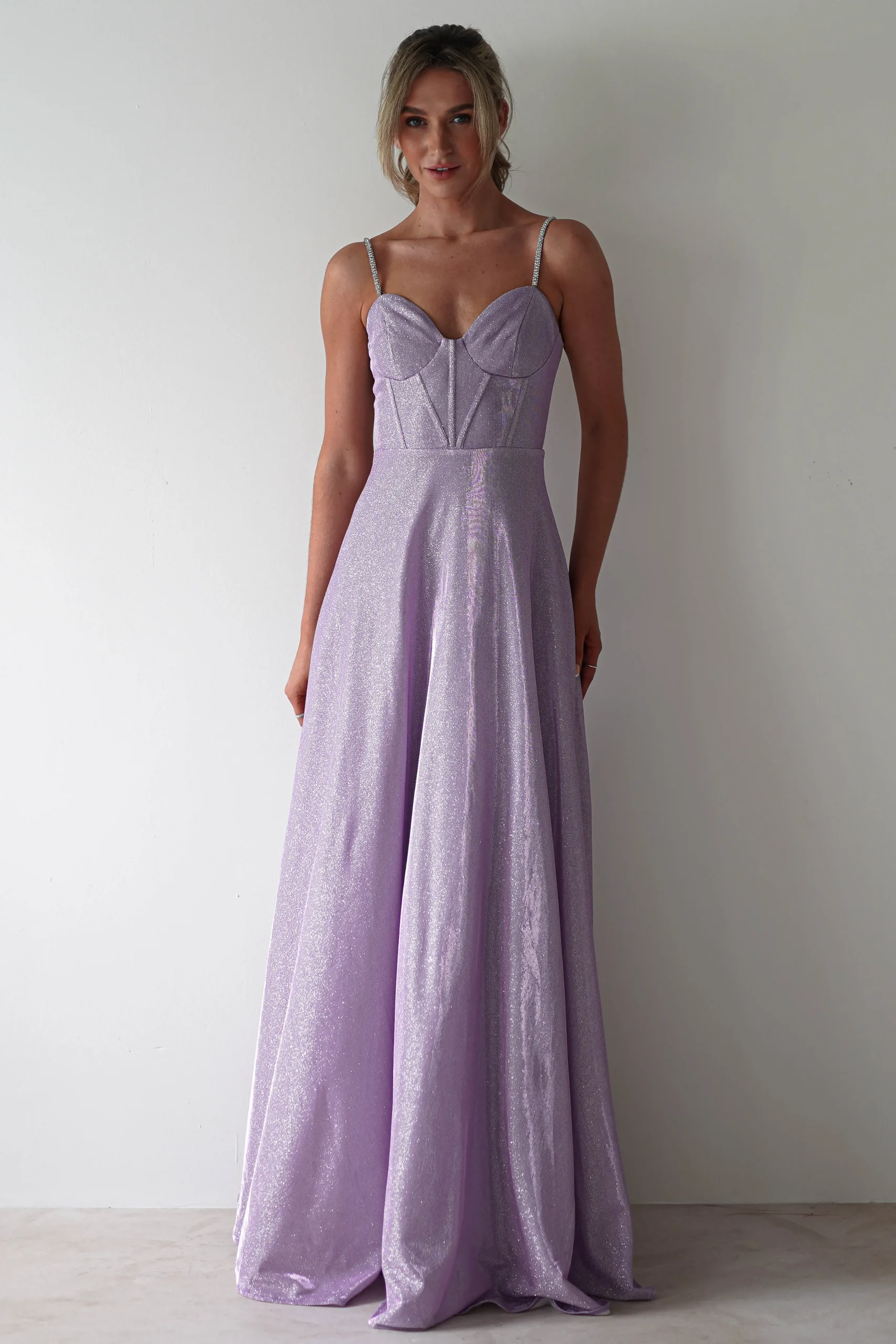 Fashion Marlene Glitter Gown | Lavendar Lange Kleider|Maxikleider