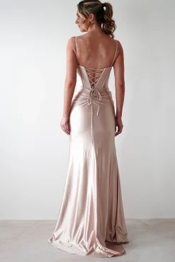 Online Meaghan Bodycon Gown | Champagne Sommerkleider|Sommerkleider