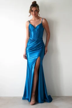 Discount Meaghan Bodycon Gown | Turquoise Sommerkleider|Sommerkleider