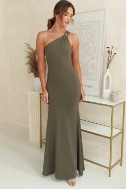 Outlet Milana Bodycon Maxi Gown | Olive Lange Kleider|Maxikleider