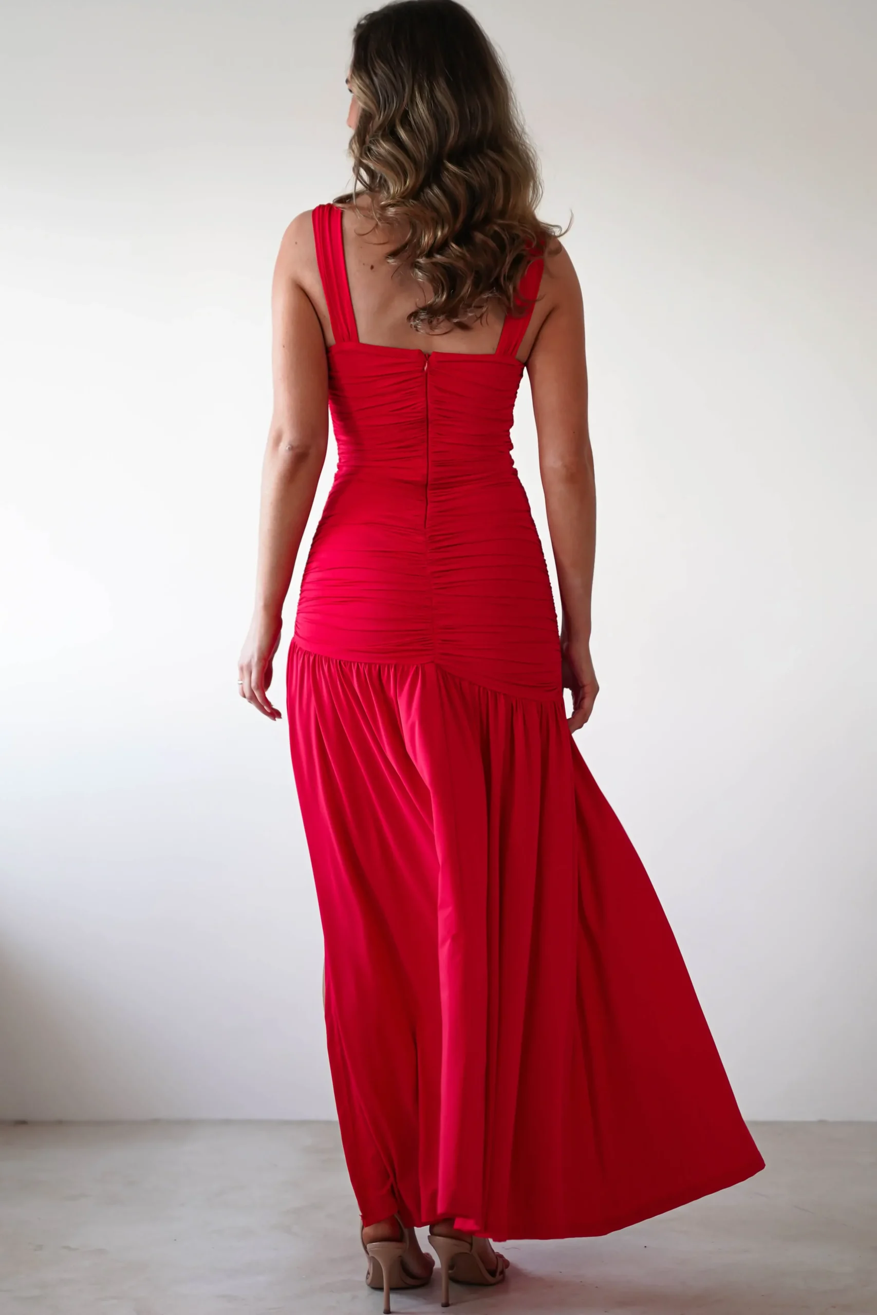 Clearance Milla Jersey Bodycon Maxi Dress | Red Lange Kleider|Maxikleider