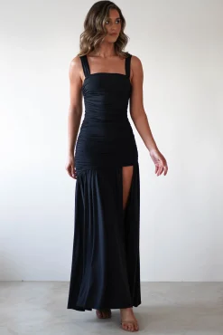 Online Milla Jersey Bodycon Maxi Dress | Black Lange Kleider|Maxikleider