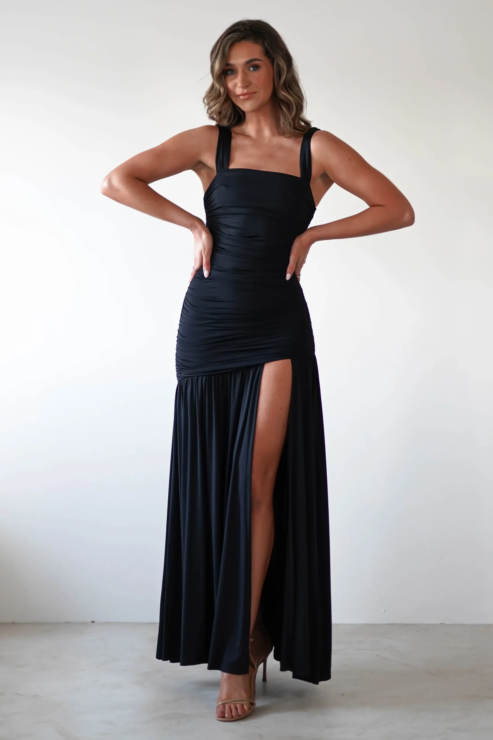 Online Milla Jersey Bodycon Maxi Dress | Black Lange Kleider|Maxikleider