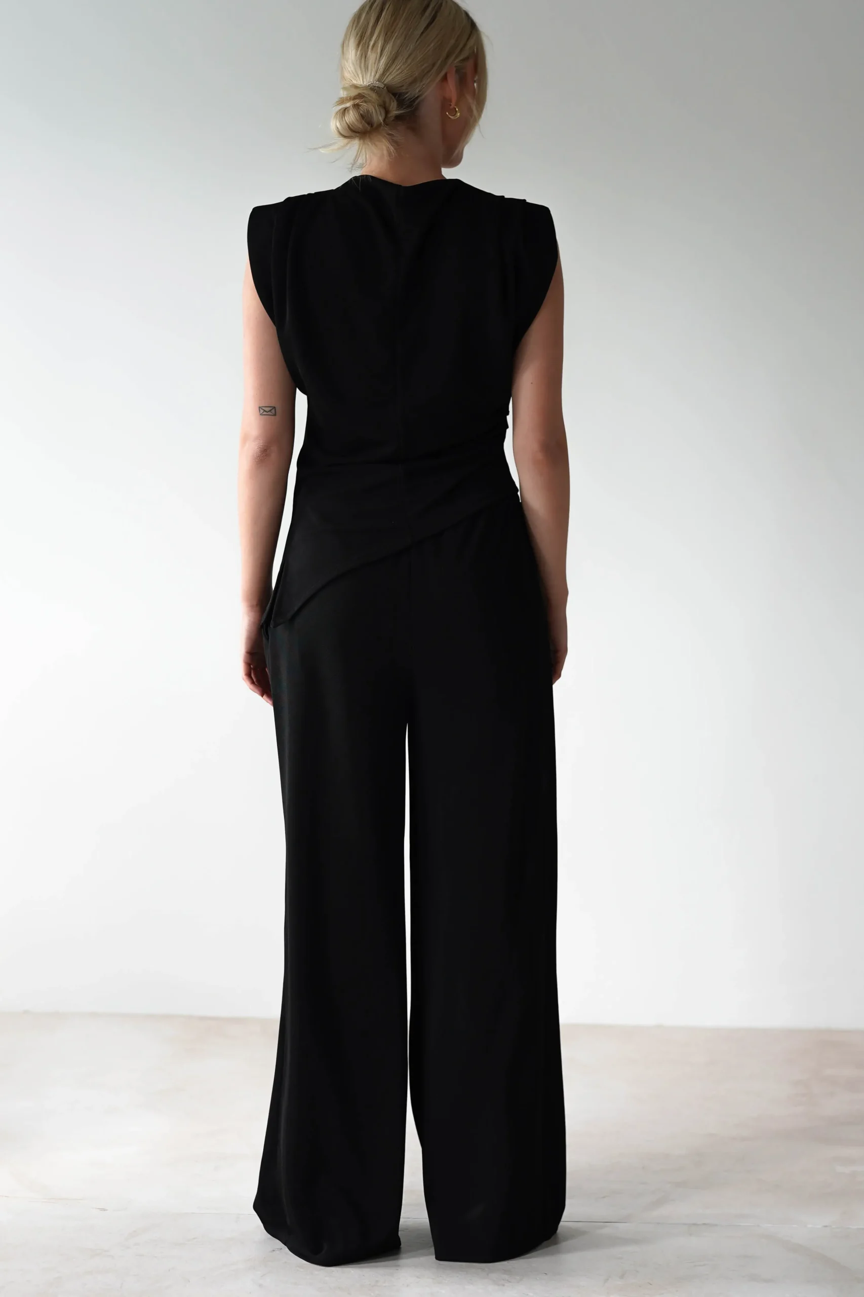 Fashion Mina Strechy 2 Piece Set | Black Oberteile|Jumpsuits Und Playsuits