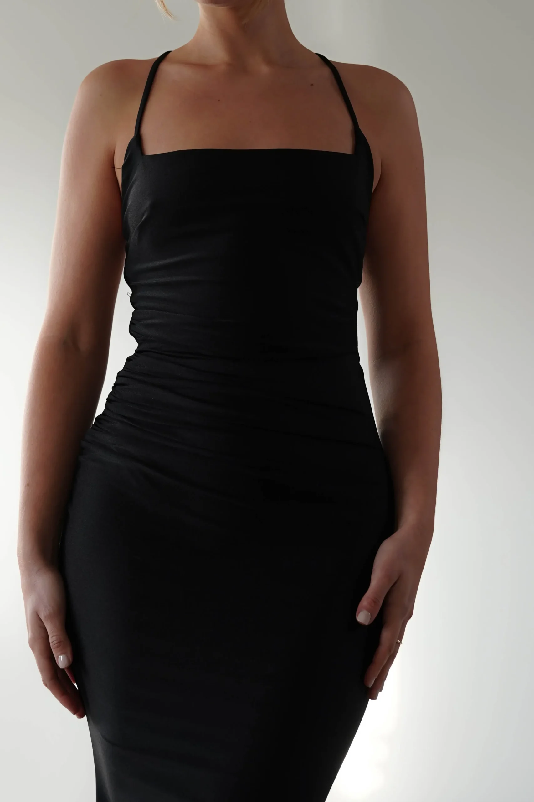 New Monette Bodycon Maxi Gown | Black Lange Kleider|Maxikleider