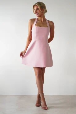 Sale Morocco Halterneck Mini Dress | Pink Kleider In Minilänge|Minikleider