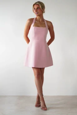 Sale Morocco Halterneck Mini Dress | Pink Kleider In Minilänge|Minikleider