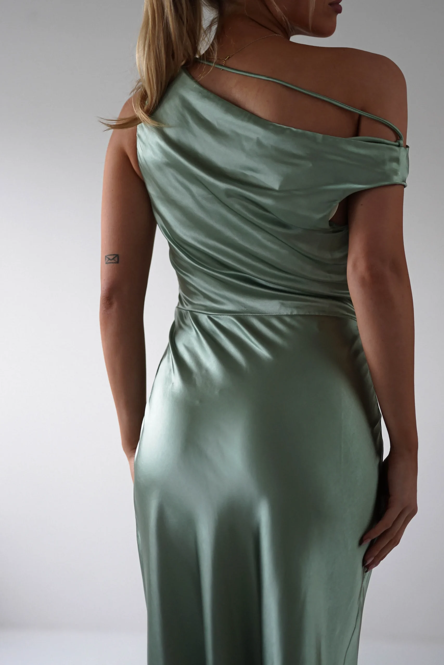 Outlet Nela Soft Off The Shoulder Maxi Dress | Sage Lange Kleider|Maxikleider
