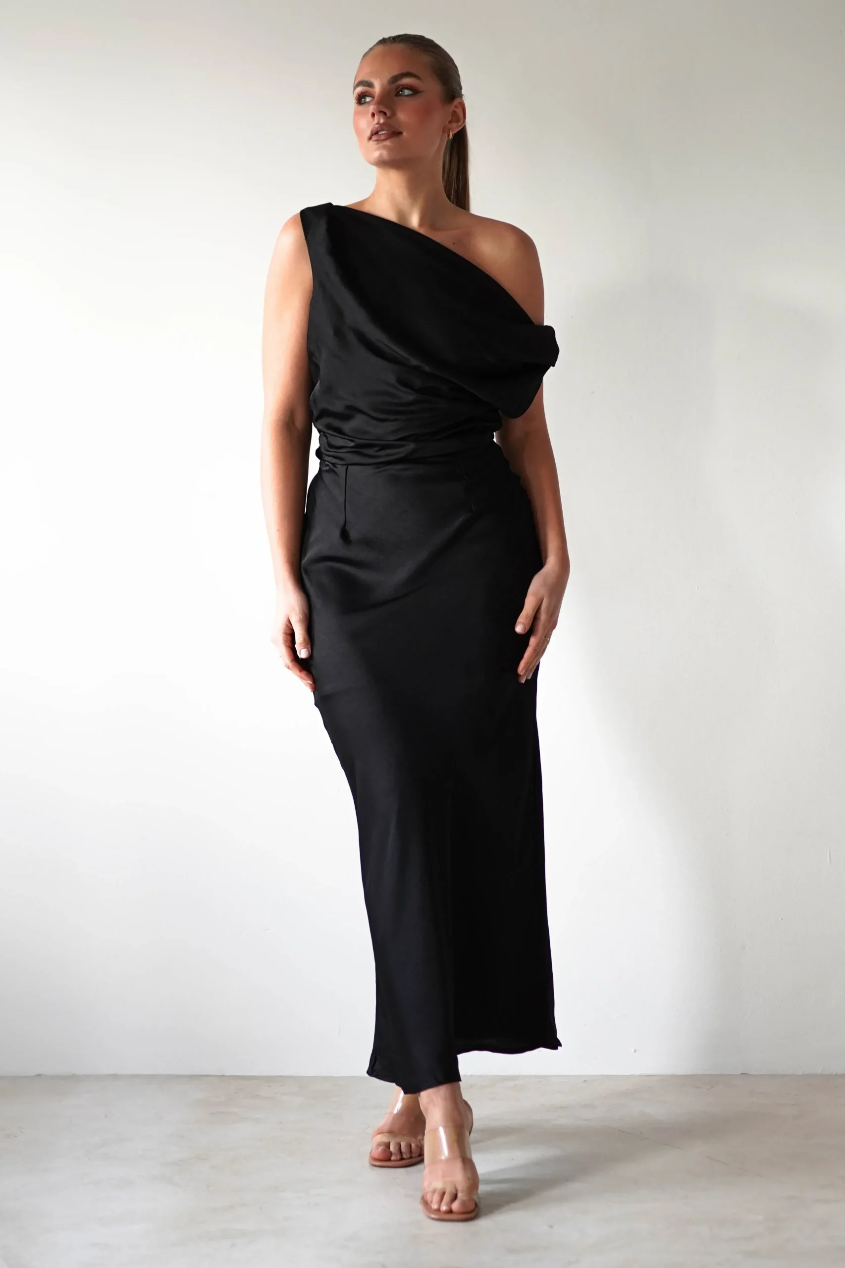 Discount Odelle Soft Off The Shoulder Maxi | Black Lange Kleider|Maxikleider
