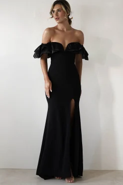 Sale Olympia Off The Shoulder Gown | Black Lange Kleider|Maxikleider