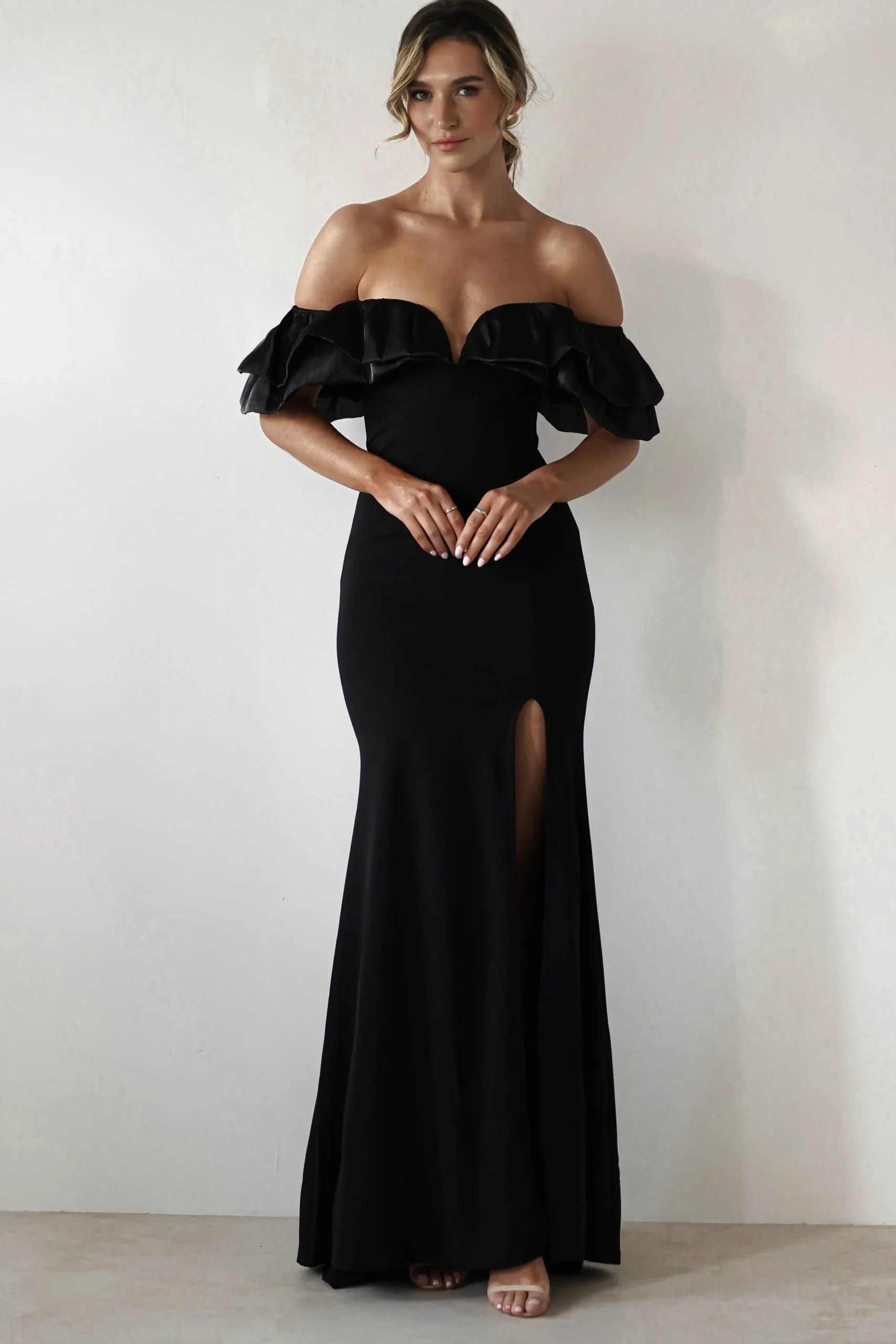 Sale Olympia Off The Shoulder Gown | Black Lange Kleider|Maxikleider