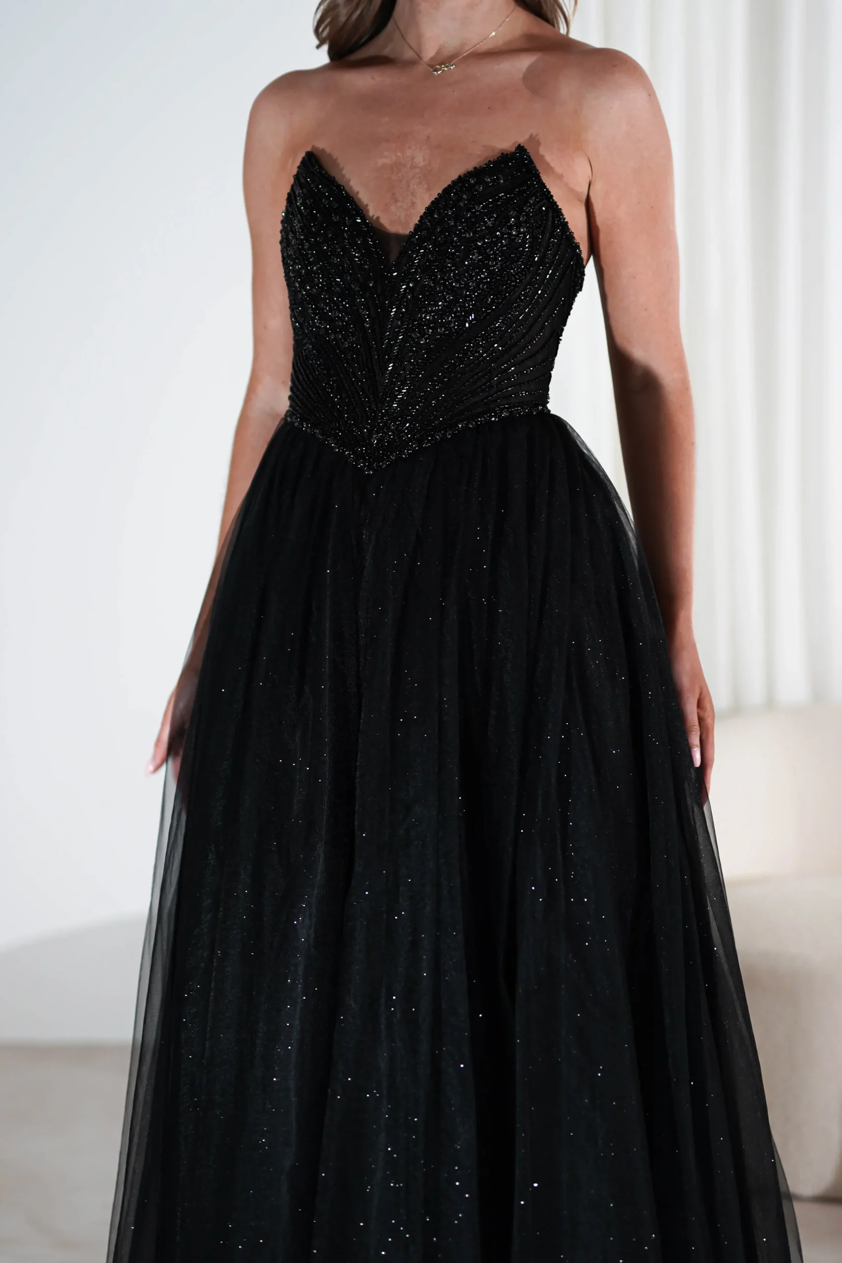 Best Priscilla Princess Glitter Gown | Black Sommerkleider|Sommerkleider
