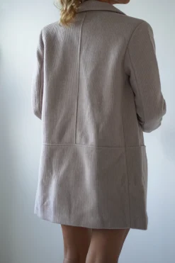 Sale Reno Tailored Over Sized Coat | Taupe Blazer Und Mäntel|Sommerkleider
