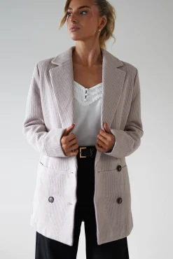 Sale Reno Tailored Over Sized Coat | Taupe Blazer Und Mäntel|Sommerkleider