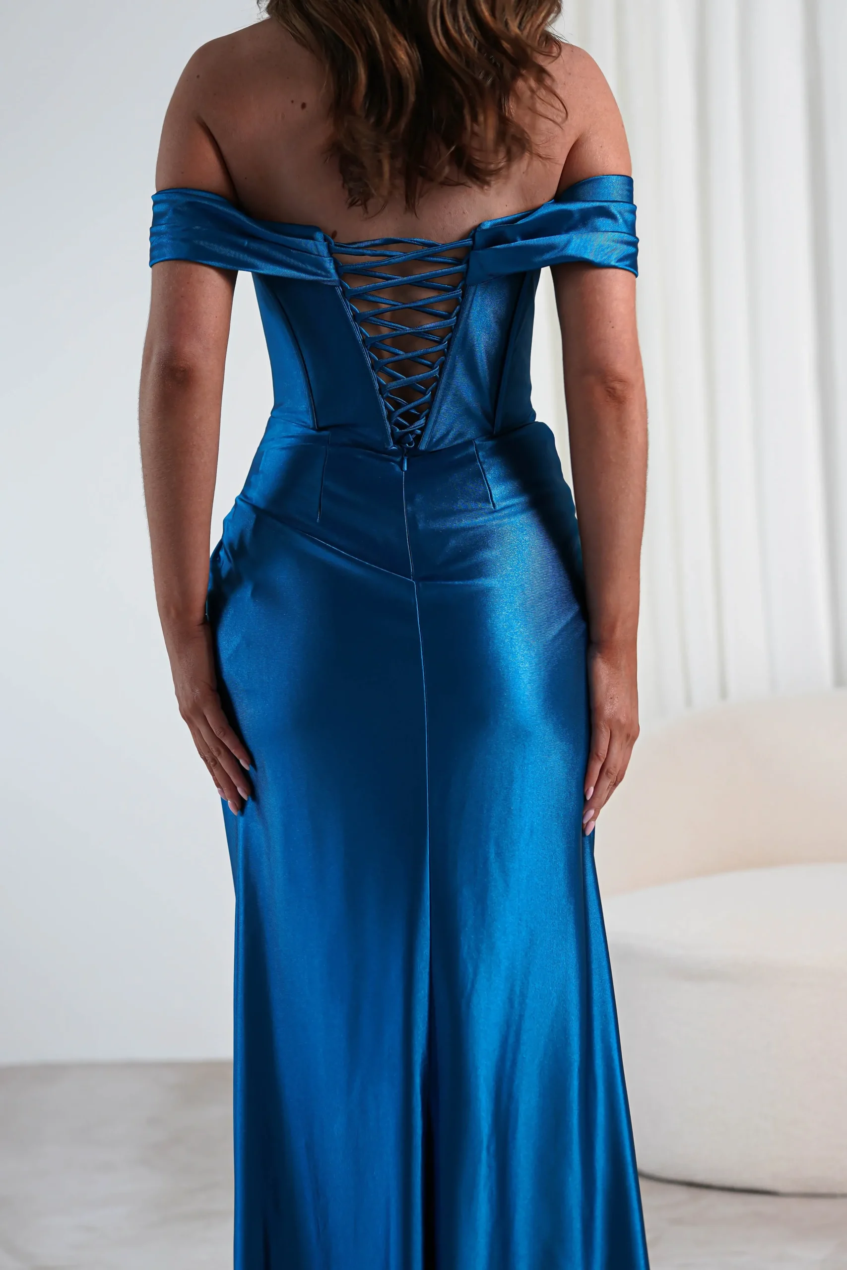 New Serena Off The Shoulder Gown | Peacock Sommerkleider|Sommerkleider