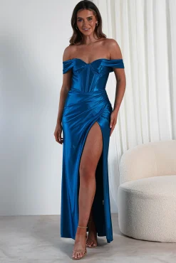 New Serena Off The Shoulder Gown | Peacock Sommerkleider|Sommerkleider