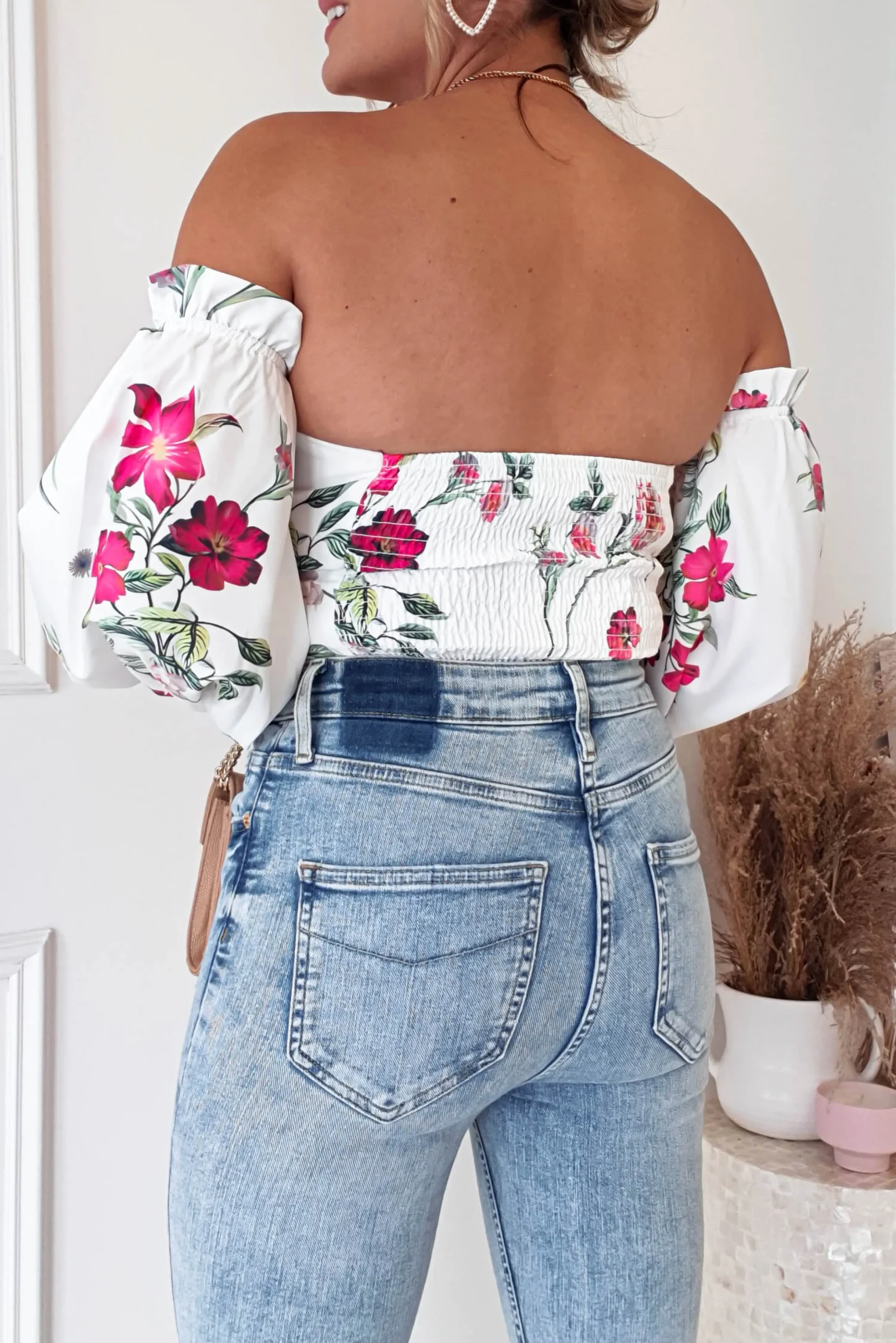 Best Shani Off The Shoulder Top/Bodysuit | Mixed Print Oberteile|Sommerkleider