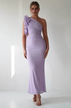 Online Sydney Bodycon Maxi Dress | Lilac Lange Kleider|Maxikleider