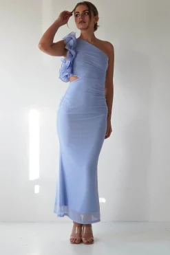Online Sydney Bodycon Maxi Dress | Blue Lange Kleider|Maxikleider