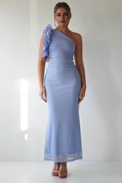 Online Sydney Bodycon Maxi Dress | Blue Lange Kleider|Maxikleider