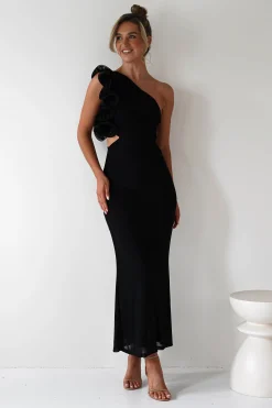 Hot Sydney Bodycon Maxi Dress | Black Lange Kleider|Maxikleider