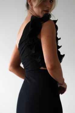 Hot Sydney Bodycon Maxi Dress | Black Lange Kleider|Maxikleider