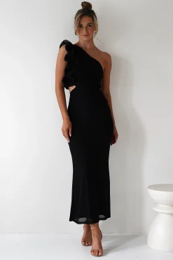 Hot Sydney Bodycon Maxi Dress | Black Lange Kleider|Maxikleider