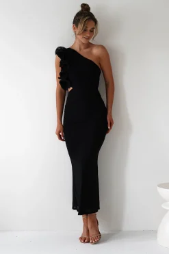 Hot Sydney Bodycon Maxi Dress | Black Lange Kleider|Maxikleider