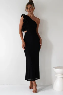 Hot Sydney Bodycon Maxi Dress | Black Lange Kleider|Maxikleider