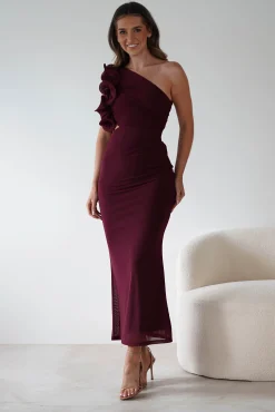 Sale Sydney Bodycon Maxi Dress | Wine Lange Kleider|Maxikleider