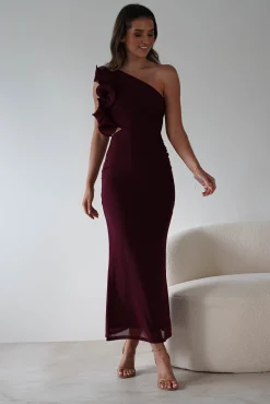 Sale Sydney Bodycon Maxi Dress | Wine Lange Kleider|Maxikleider