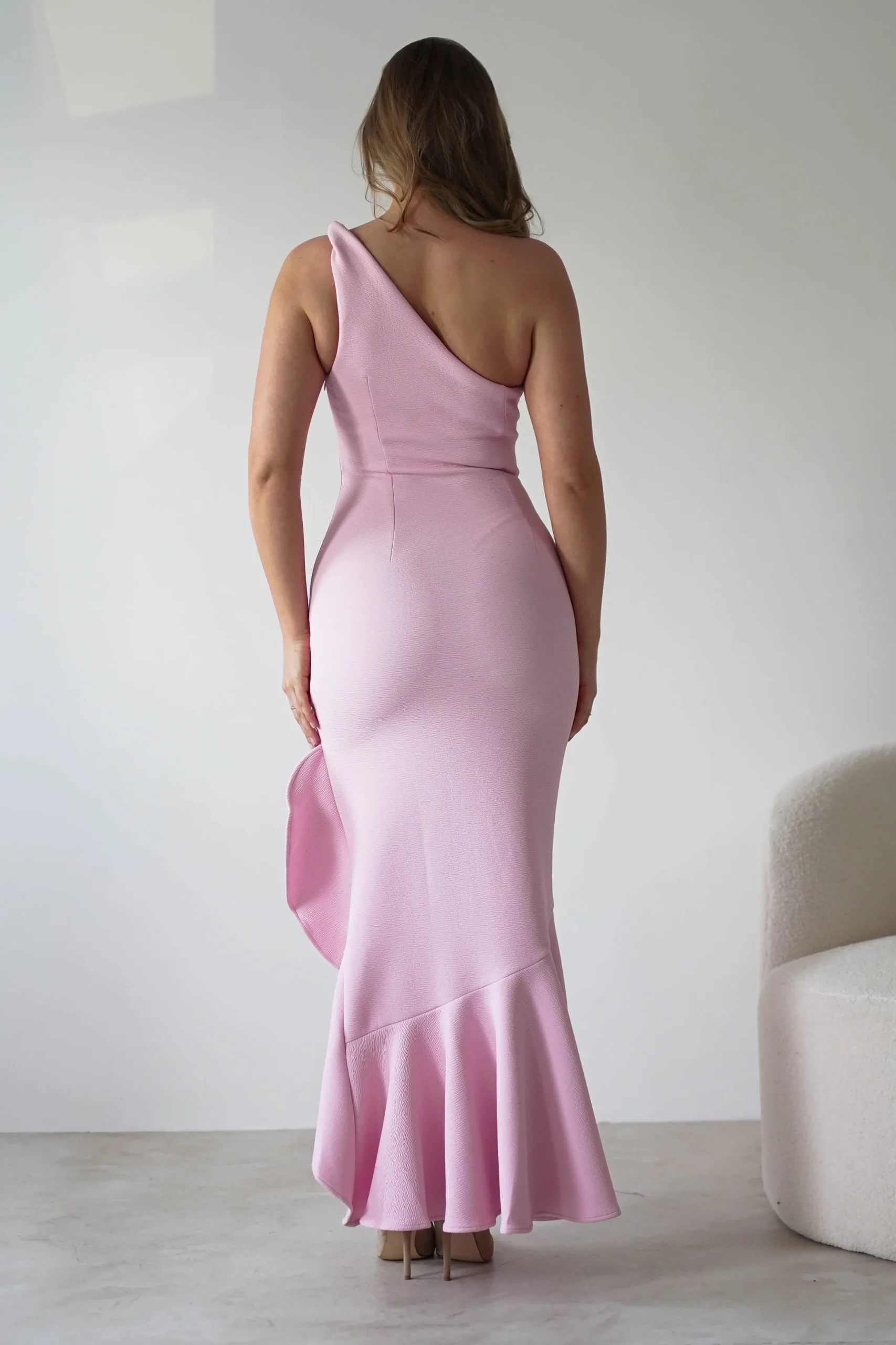 Best Tabitha Textured Bodycon Midaxi Dress | Pink Lange Kleider|Maxikleider