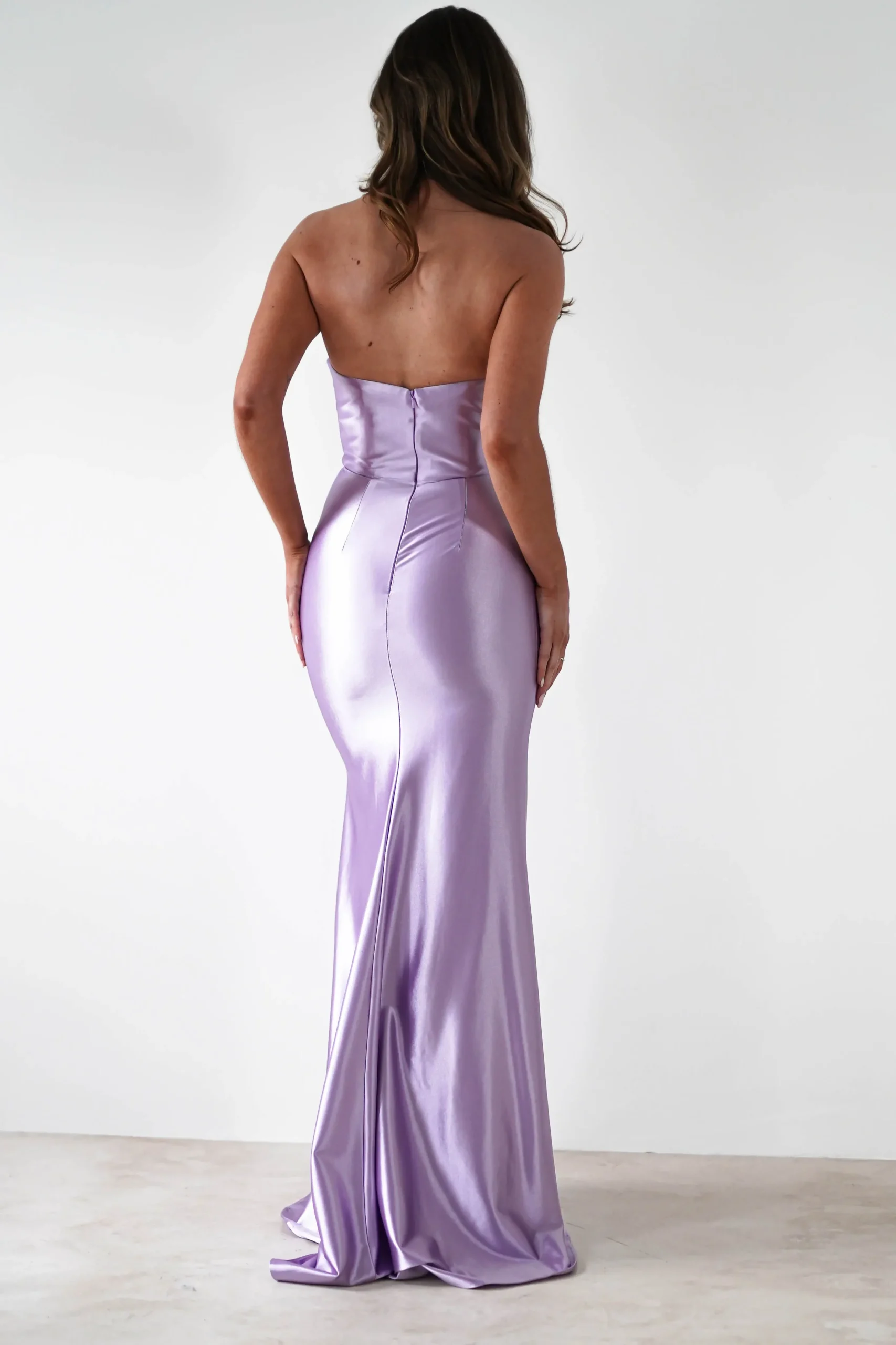 Clearance Venice Strapless Bodycon Gown | Lilac Sommerkleider|Sommerkleider